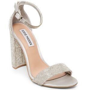 Steve Madden Carrson Rhinestone Heeled Sandal (Women S)